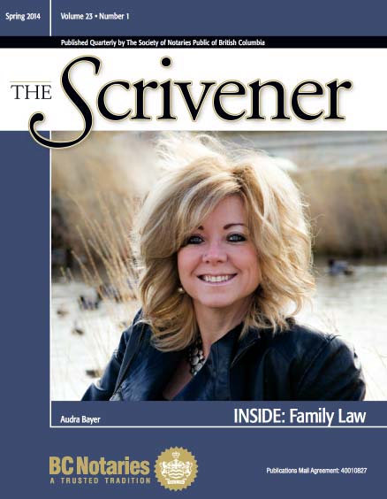 Scrivener Magazine, Audra Bayer